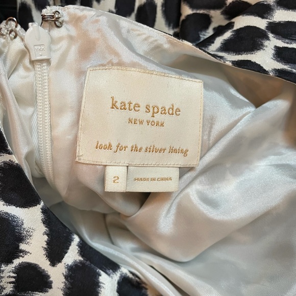 EUC Kate Spade Dorothy Dress Animal Print Dress Sz 2 - Picture 4 of 4